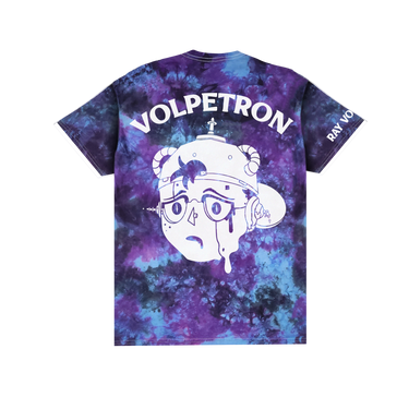 RAY VOLPE - VOLPETRON FACE MELT TIE DYE T-SHIRT