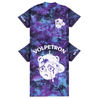 RAY VOLPE - VOLPETRON FACE MELT TIE DYE T-SHIRT